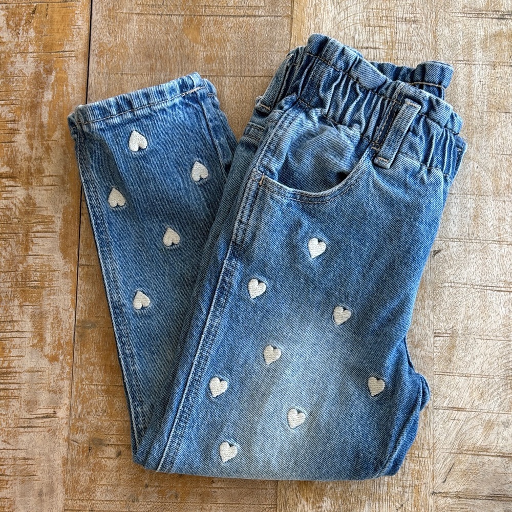 Gap Girls Heart Jeans 4t - Picture 1 of 7